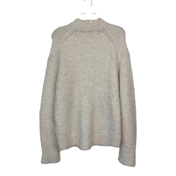 Madewell Wool-Alpaca Blend Bouclé-Knit Oversized Sweater - Picture 6 of 10